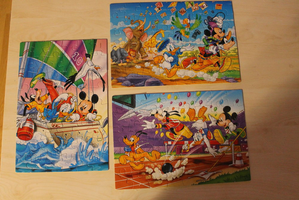 Lot de 3 puzzles x 48 pi&egrave;ces Cl&eacute;mentoni? Disney ? Mickey et Jeux / jouets