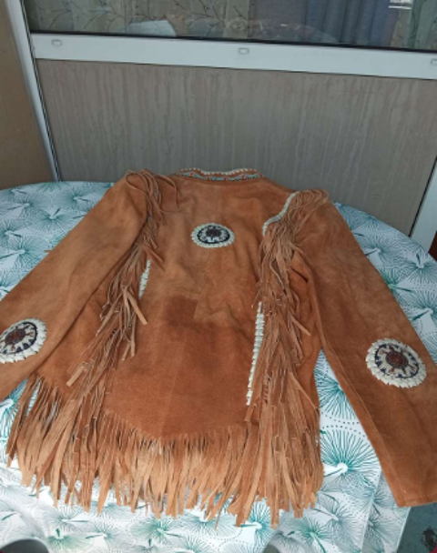 veste en cuir brodée Tarbes (65)