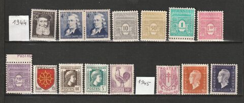 Timbres Neufs* avec charnières papier 
Qqs adhérences 7 Valros (34)