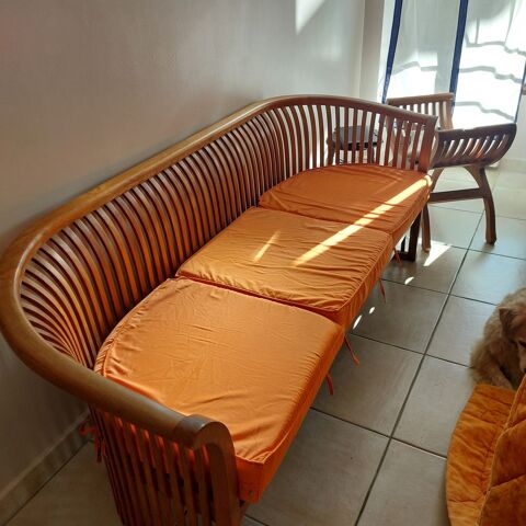 Canap� teck bois massif 350 Saint-Chamas (13)