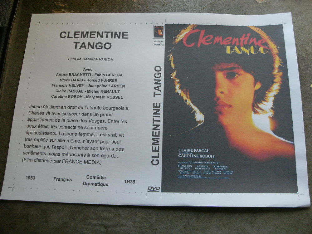 Film : " Clementine tango " DVD et blu-ray