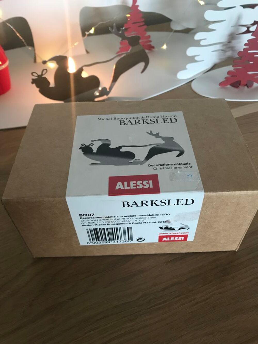 Bougeoir Alessi barksled / p&egrave;re No&euml;l Dcoration