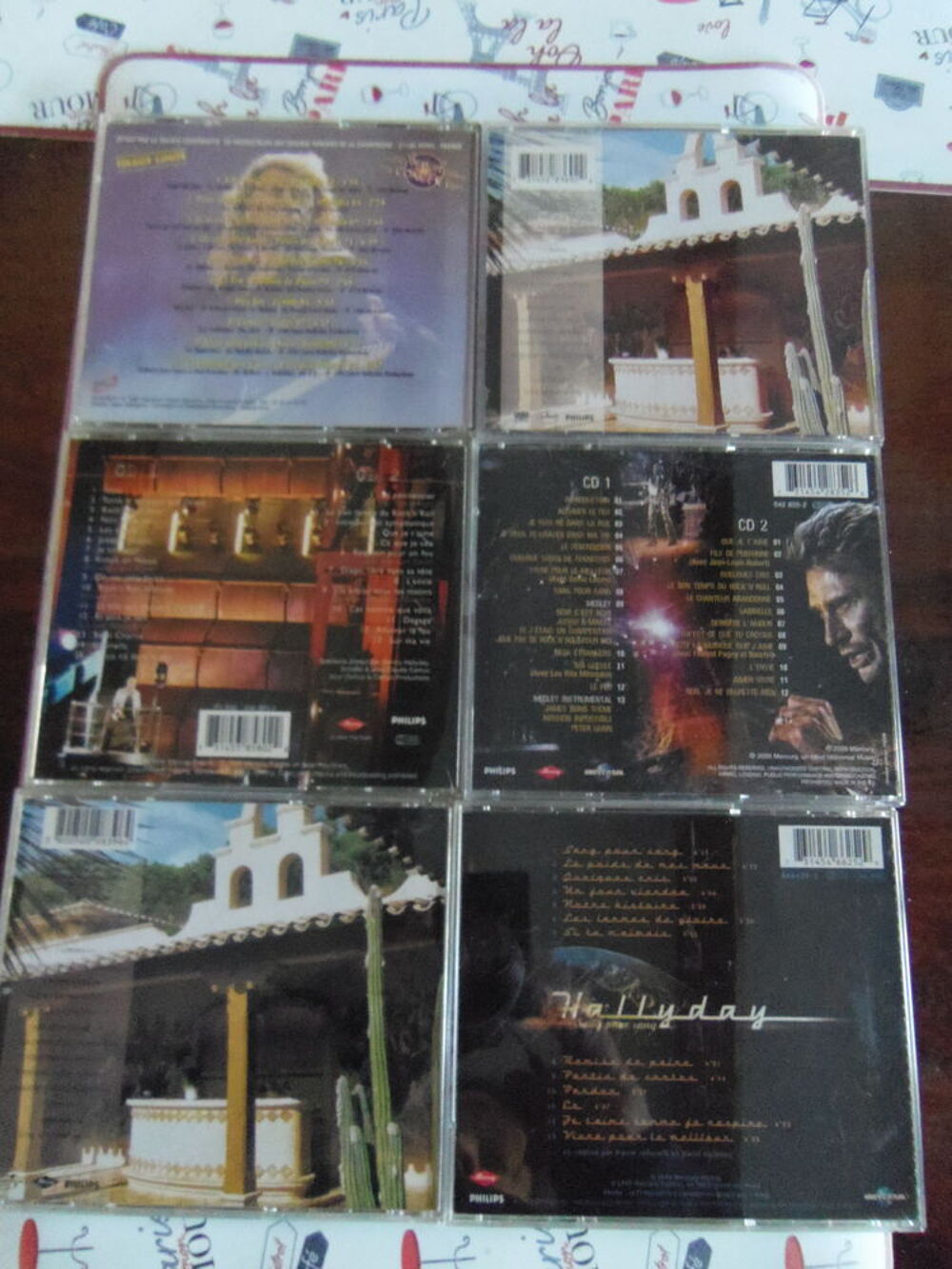 LOT 6 CD de JOHNNY CD et vinyles