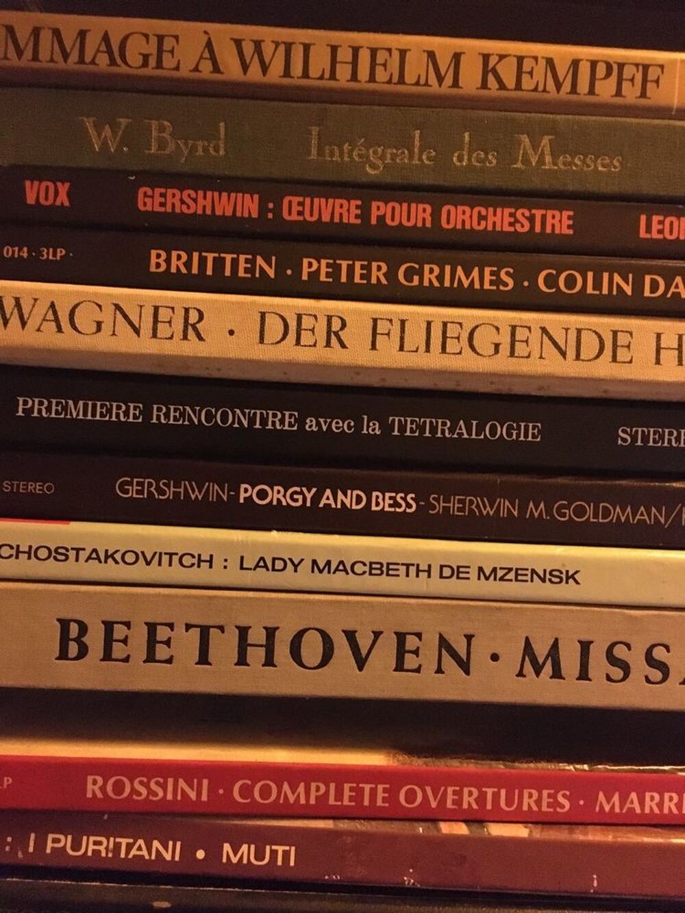Coffrets d?op&eacute;ra, de musique classique, de jazz CD et vinyles