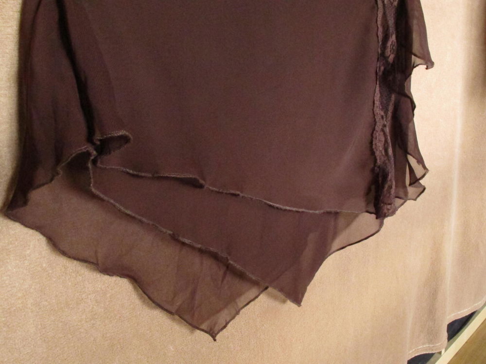 jupe marron mi-longue Vêtements