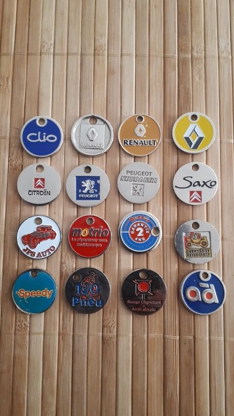 JETONS DE CADDIE RARES SUR L'AUTOMOBILE  - 2.50 euros pi�ce 0 Villemomble (93)