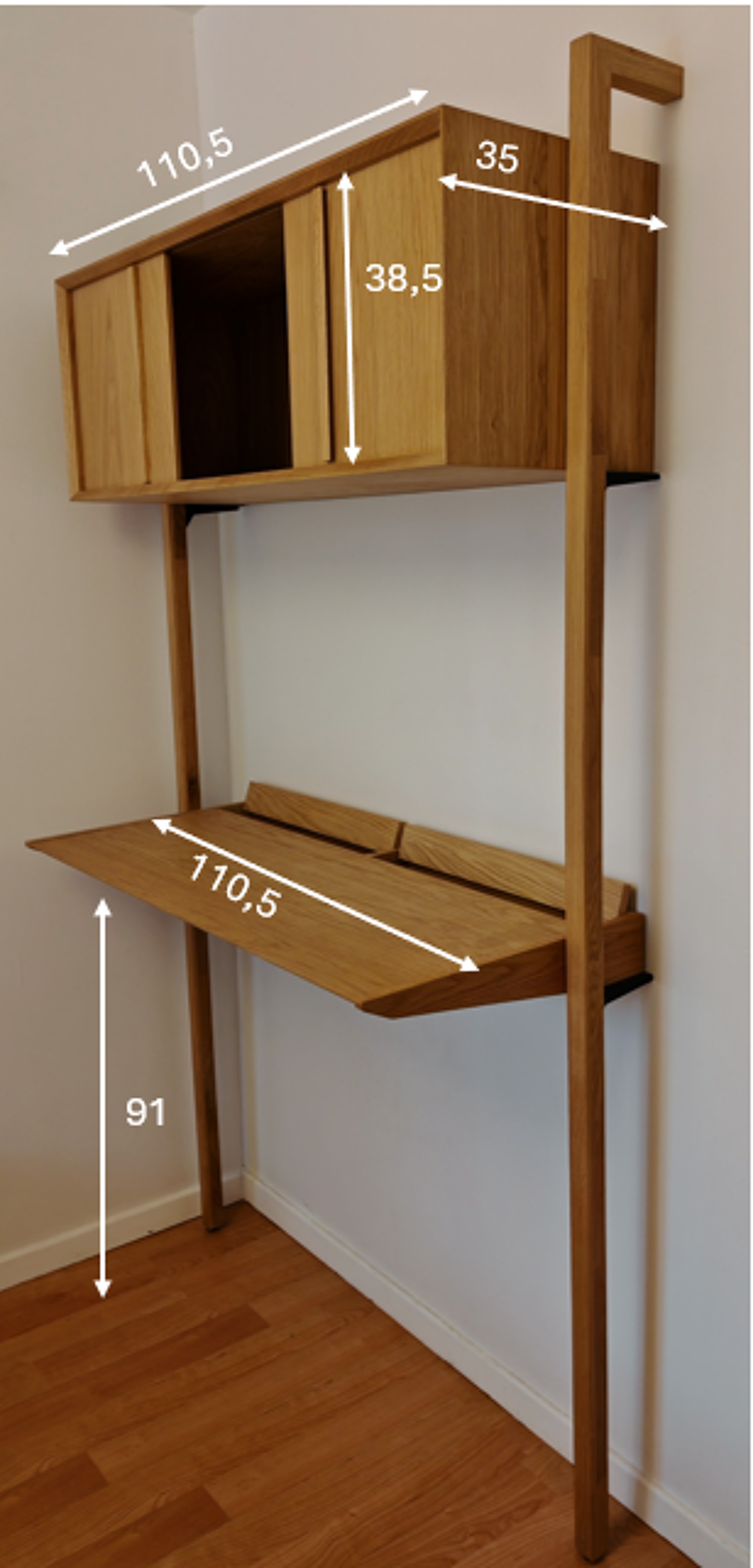 Bureau + chaise Alin&eacute;a Meubles