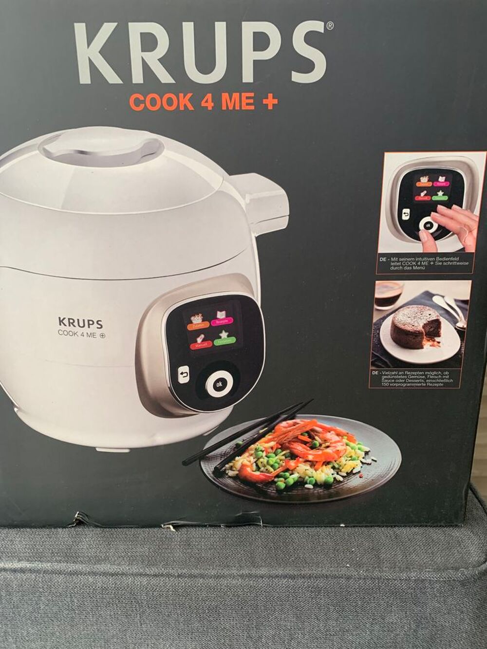 Krups Multicuiseur Cook4Me+ blanc/gris Electroménager