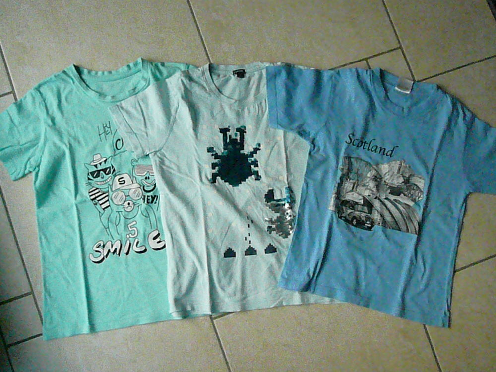 Lot de 3 tee-shirts gar&ccedil;on 10 ans (n&deg;46) Vêtements enfants