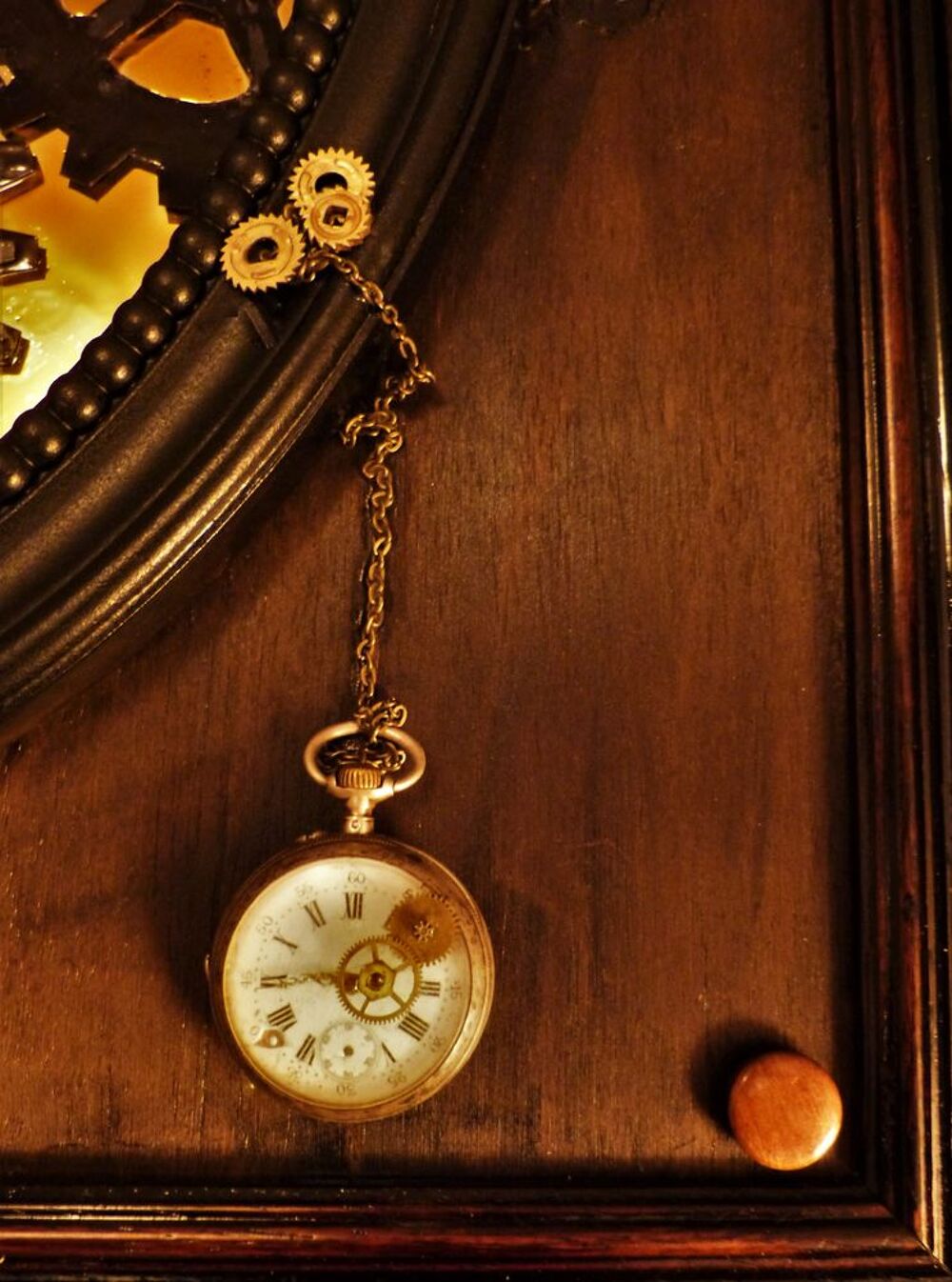 Tableau "CHARLIE CHAPLIN" Cr&eacute;a. Steampunk Décoration
