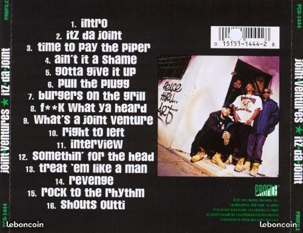 cd Joint Ventures ? Itz Da Joint CD et vinyles