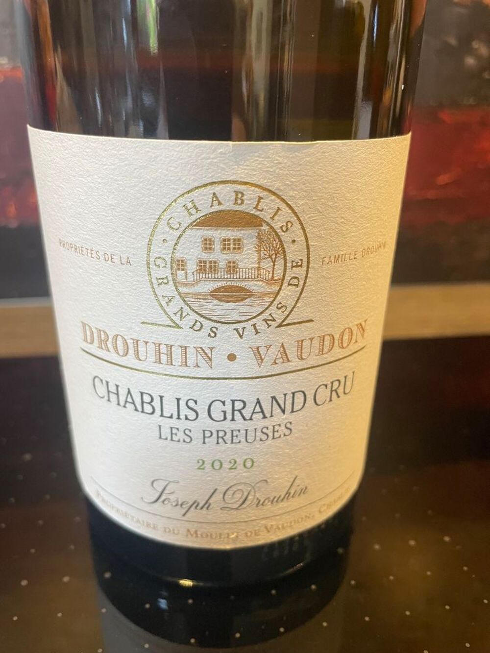 1 Bt Chablis GC Les Preuses Drouhin Vaudon 2020 Cuisine