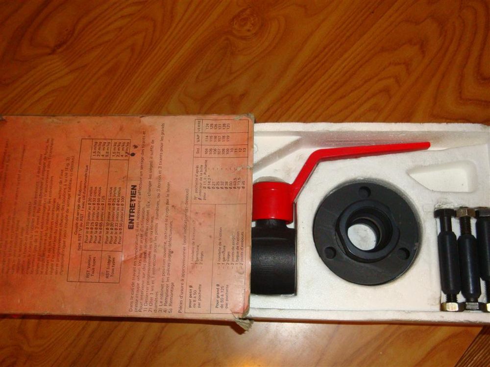 Vanne PTFE Meca inox RST Bricolage