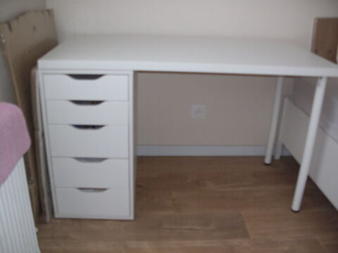 BUREAU BLANC AVEC BOX 5 TIROIRS 100 Lambersart (59)