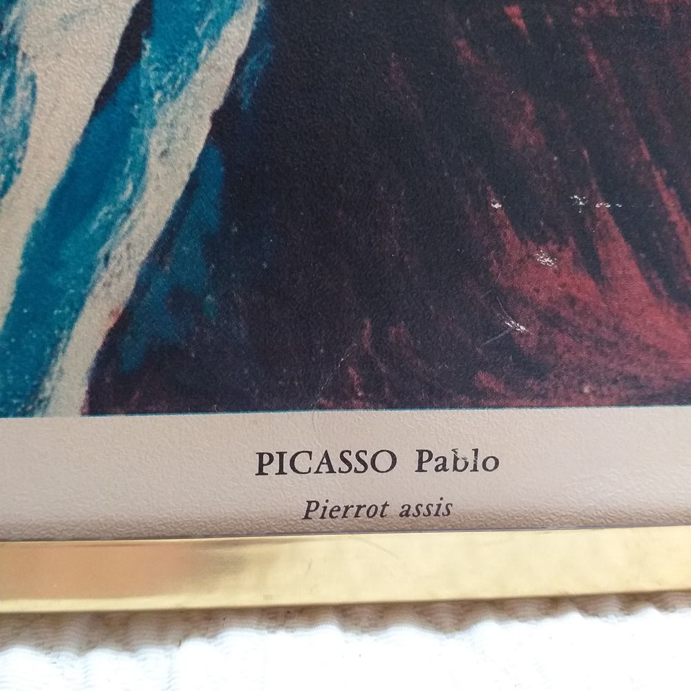TABLEAU PIERROT "PABLO PICASSO"H 0.60 et l. 0.51
Décoration