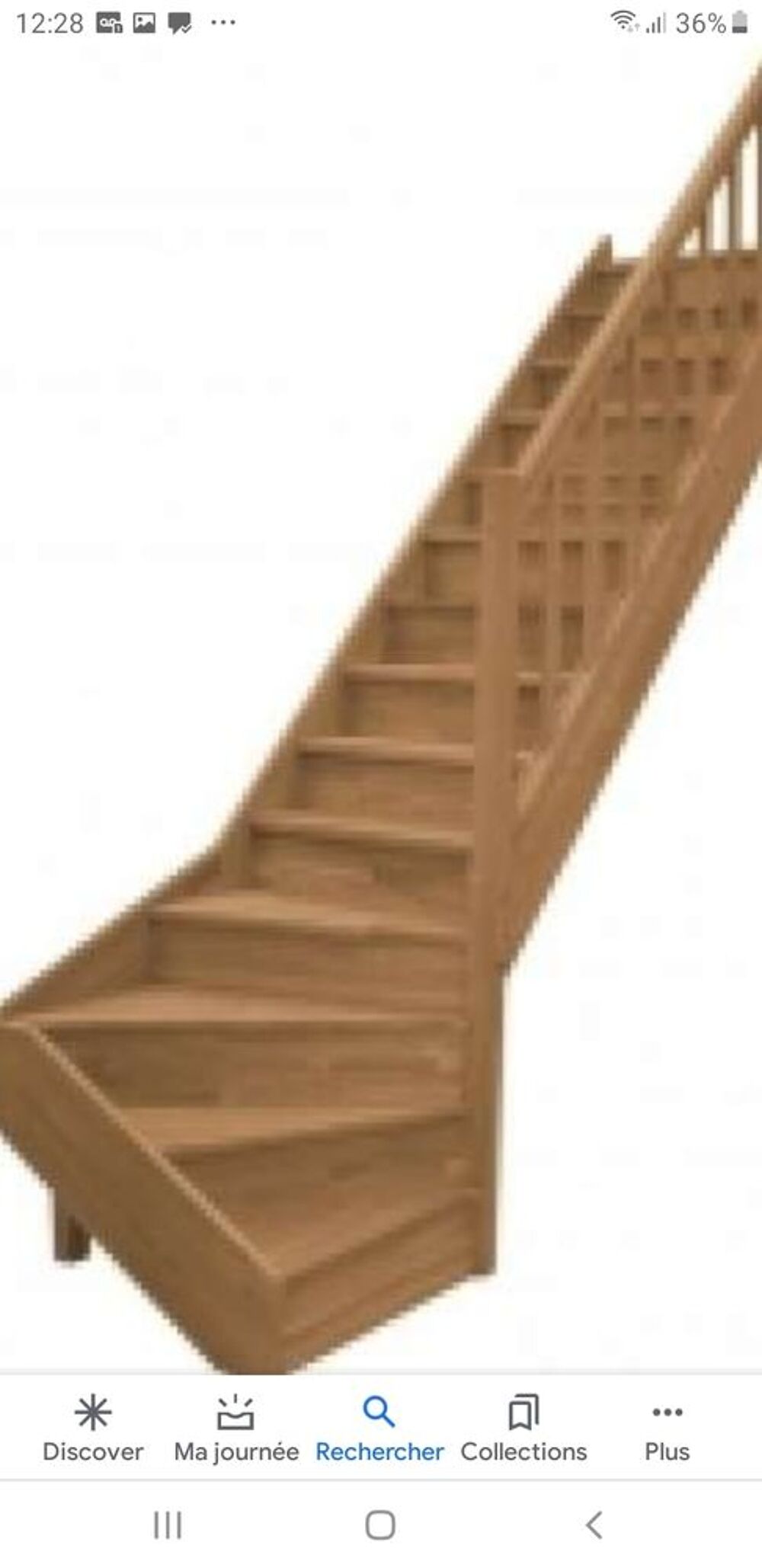 escalier quart tournant en ch&ecirc;ne Meubles