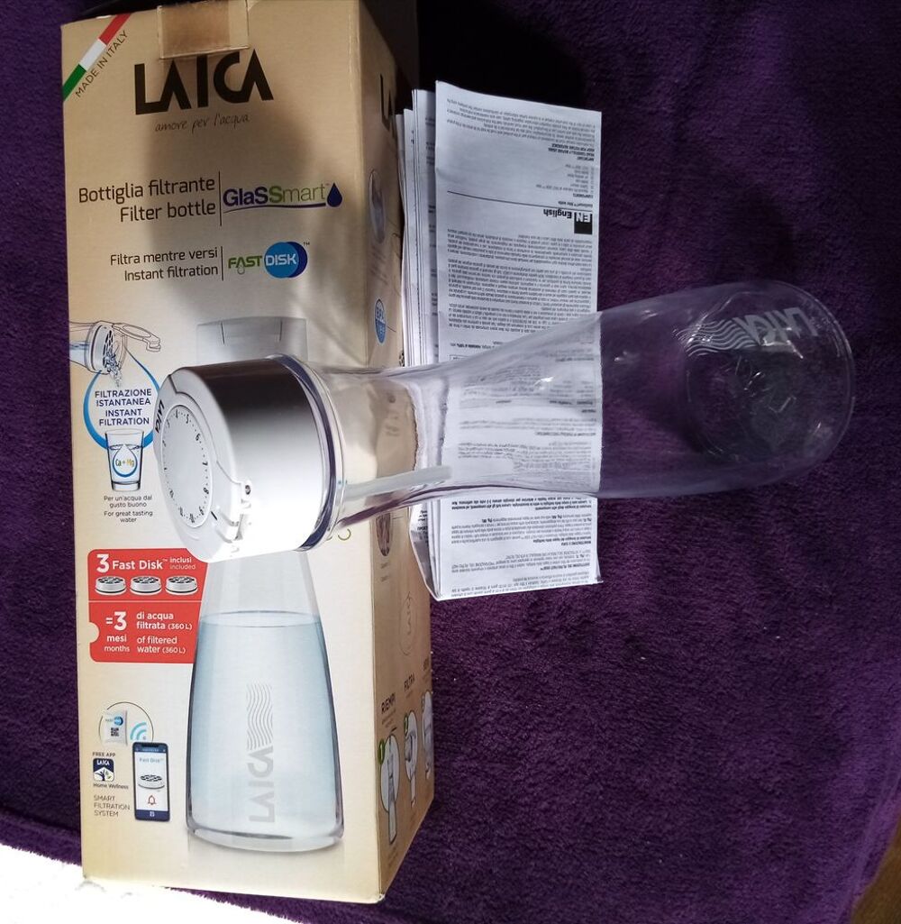 Bouteille filtrante instantan&eacute;e, EN VERRE Cuisine