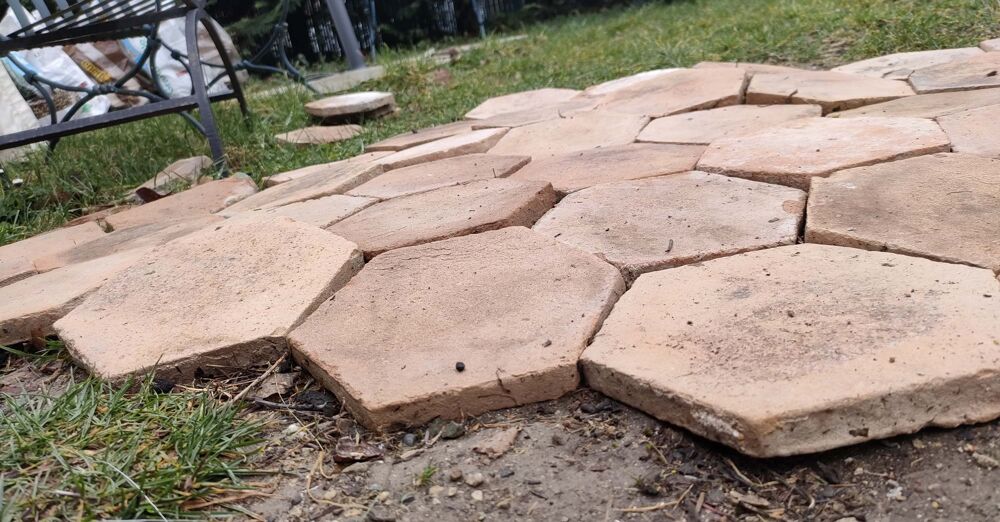 Carreaux en terre cuite naturelle Jardin