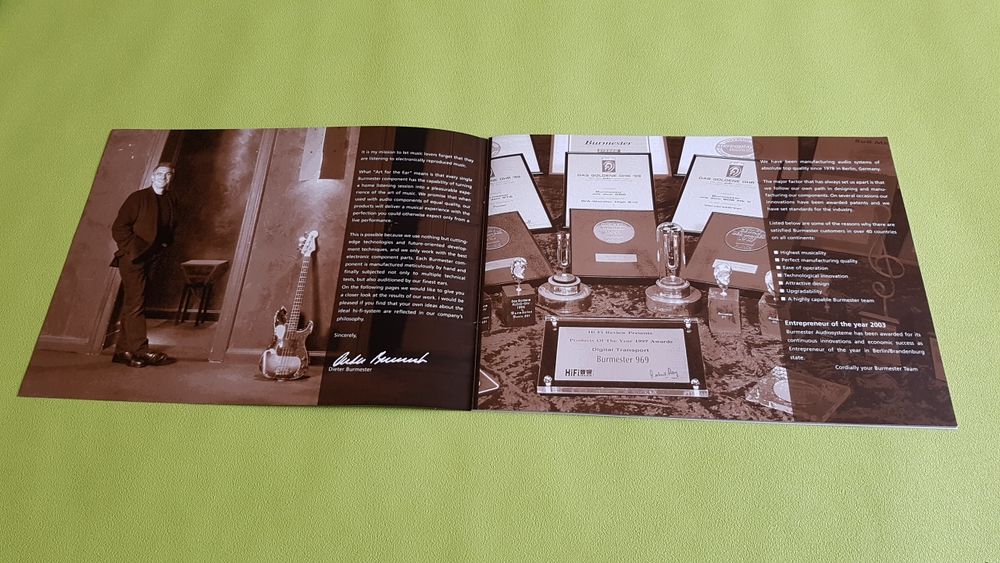 BURMESTER * ART FOR THE EAR Audio et hifi