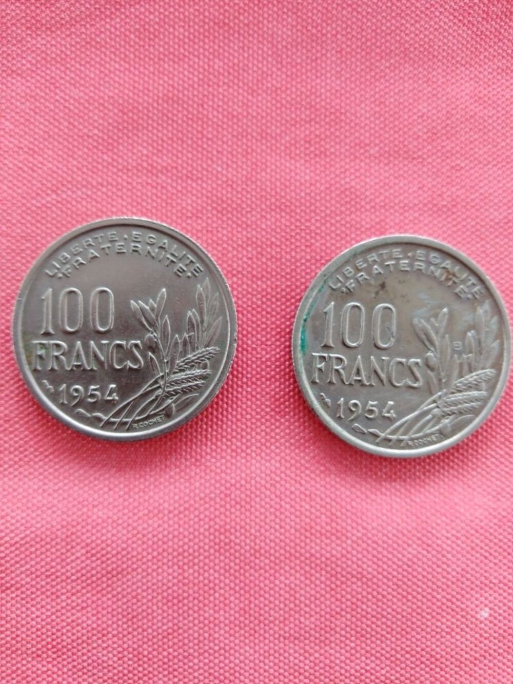Pi&egrave;ces de 100 Francs 