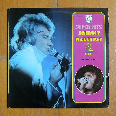 LP Johnny HALLYDAY : Super Hits - Philips 6641 084 - Code B 7 Argenteuil (95)