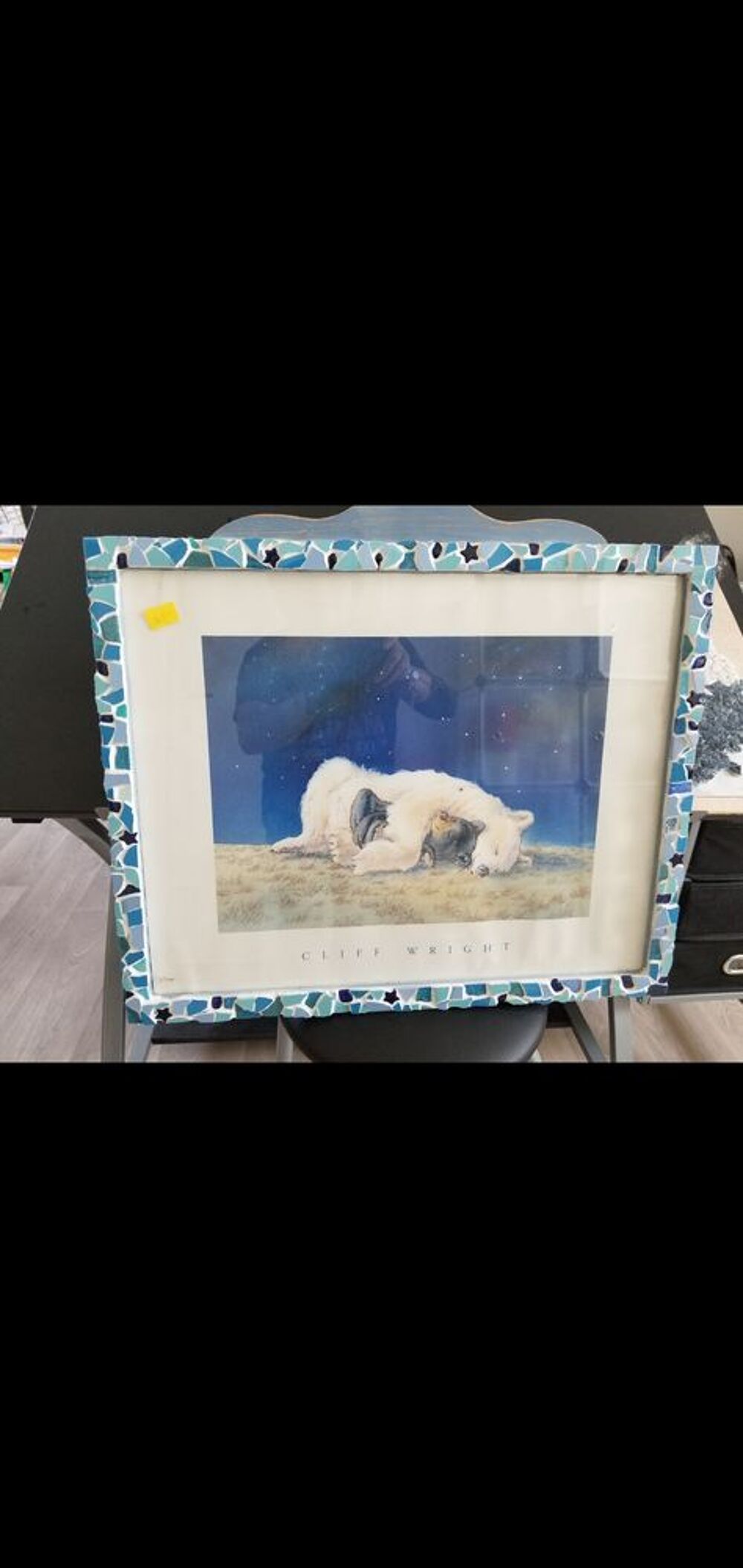 Cadre mosa&iuml;que avec nounours Décoration