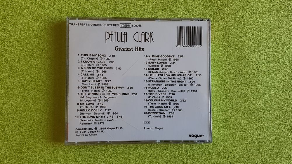 PETULA CLARK CD et vinyles