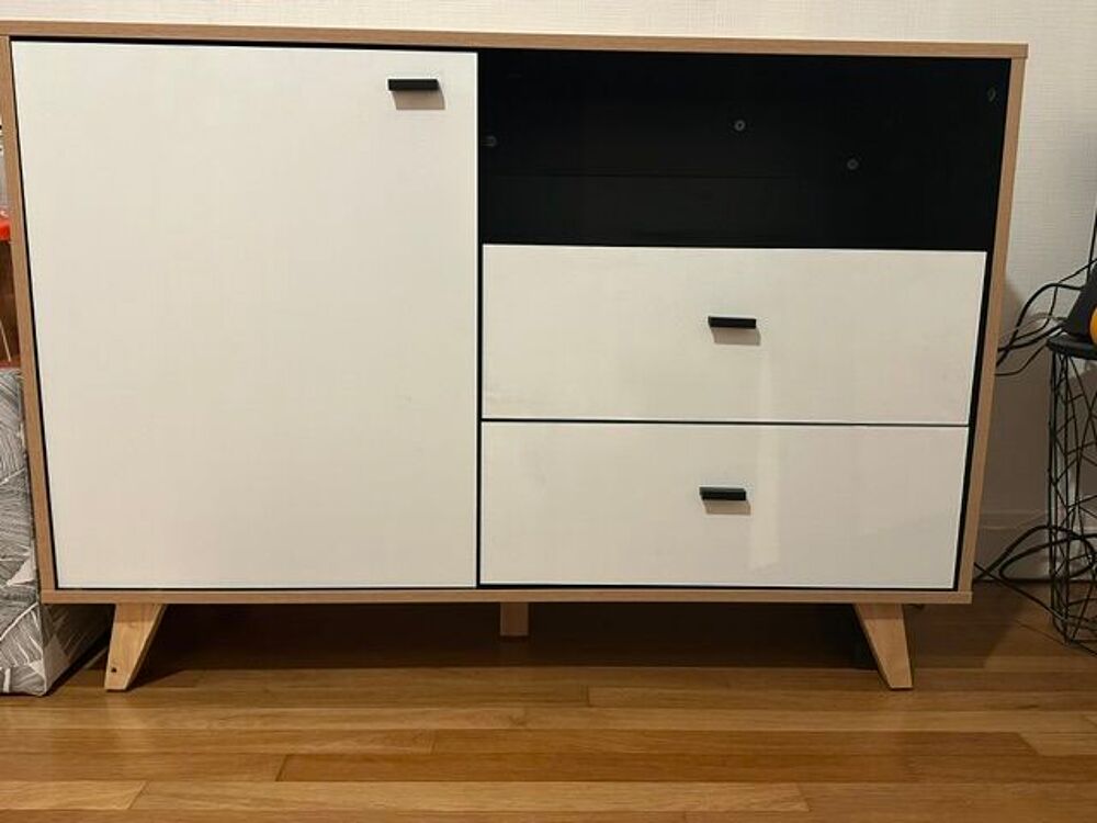 Buffet / Meuble TV moderne blanc et bois Meubles