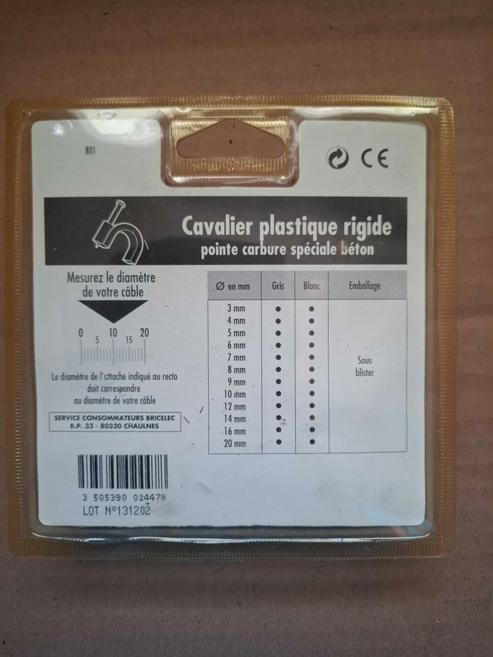 Cavalier plastique rigide Bricolage