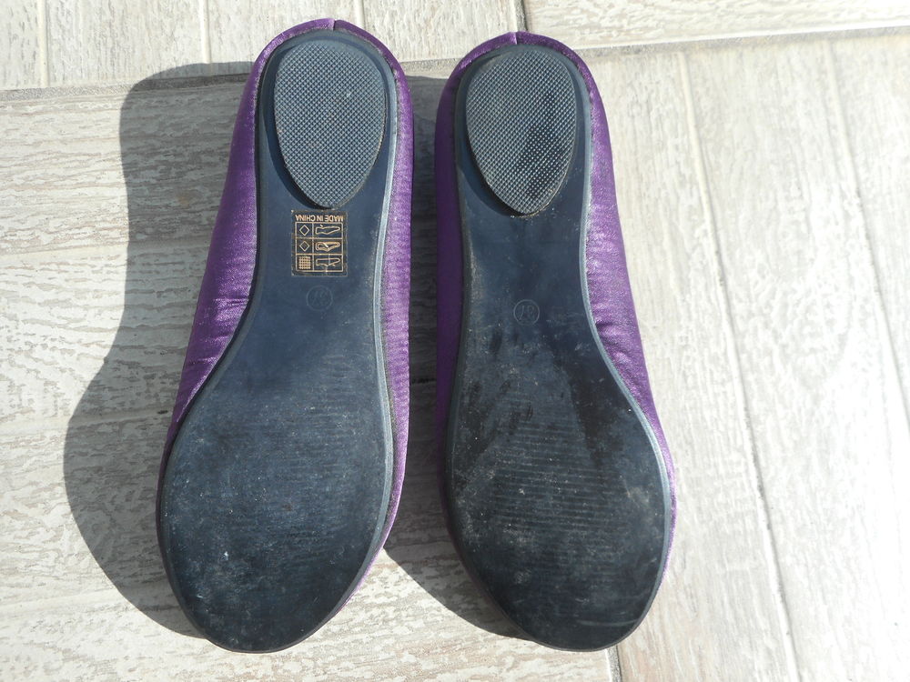 Ballerines Moa violet/noir 37 Chaussures