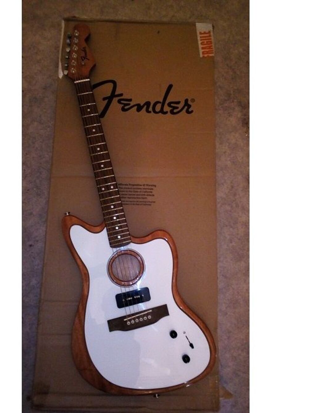GUITARE FENDER ACOUSTASONIC USA JAZZMASTER -partcaster 650� Instruments de musique