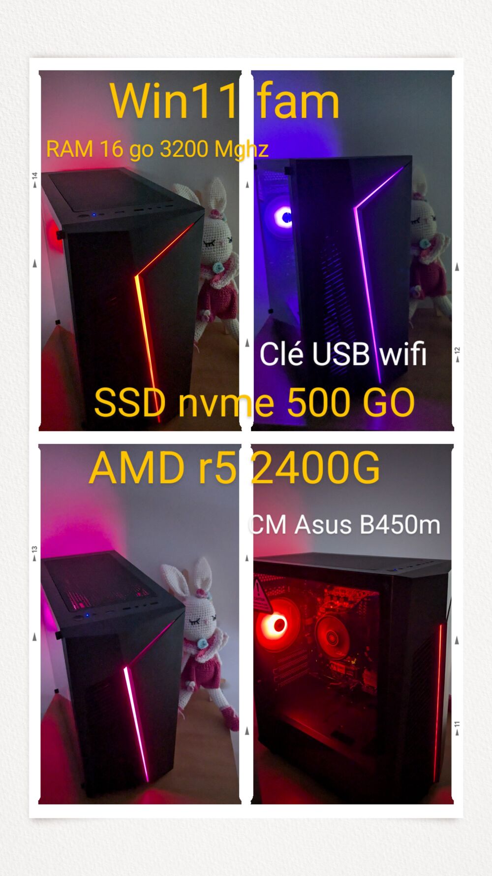 PC multim&eacute;dia gamer wifi Matériel informatique