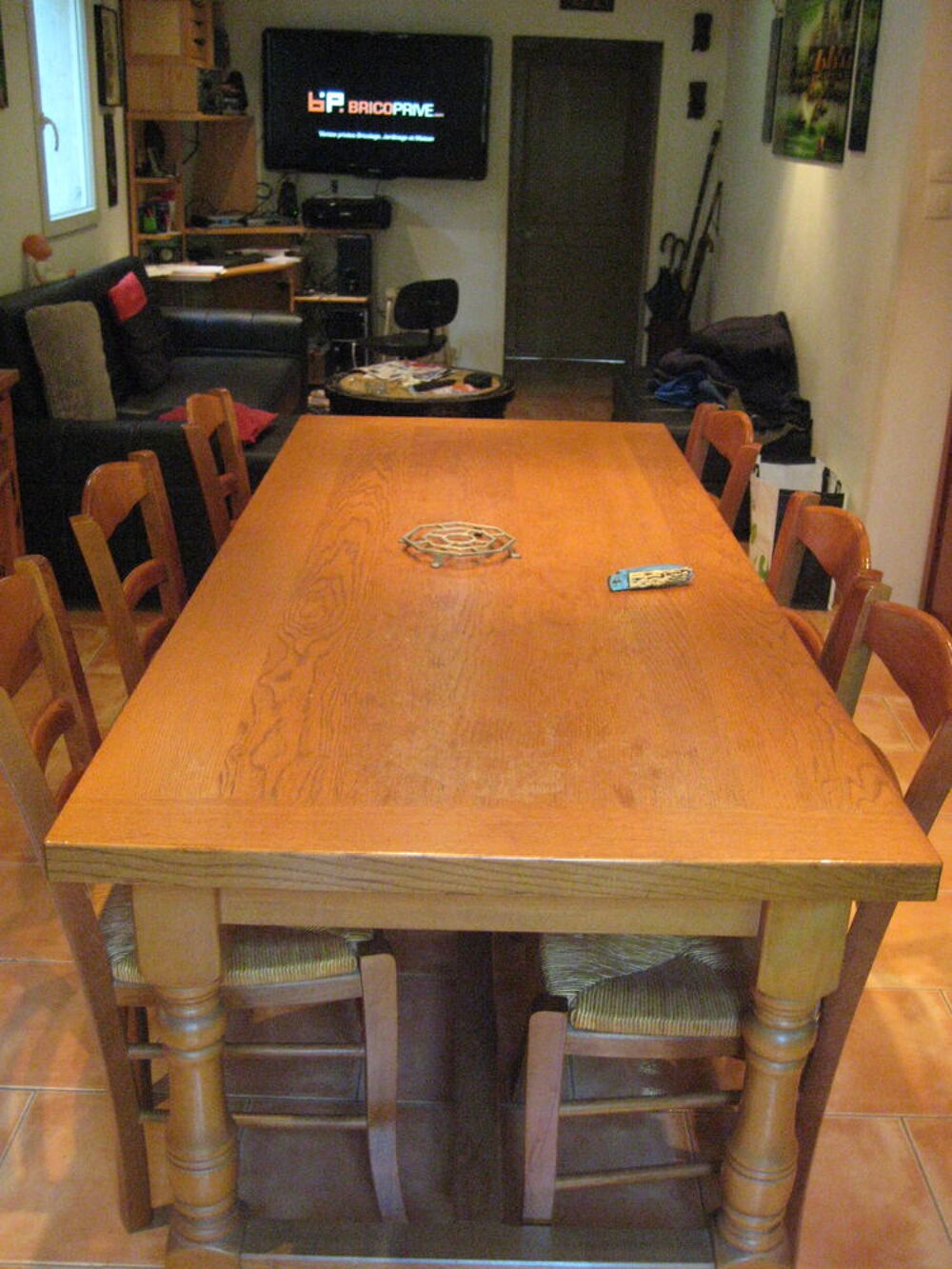 table de sejour de 2mx85par0m85 +2 ralonges Meubles