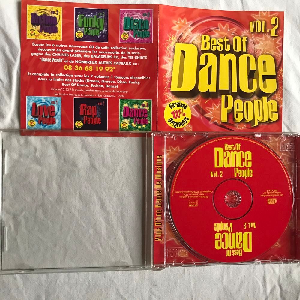 CD Best Of Dance People Vol.2 Versions 100% Originales ESSO CD et vinyles