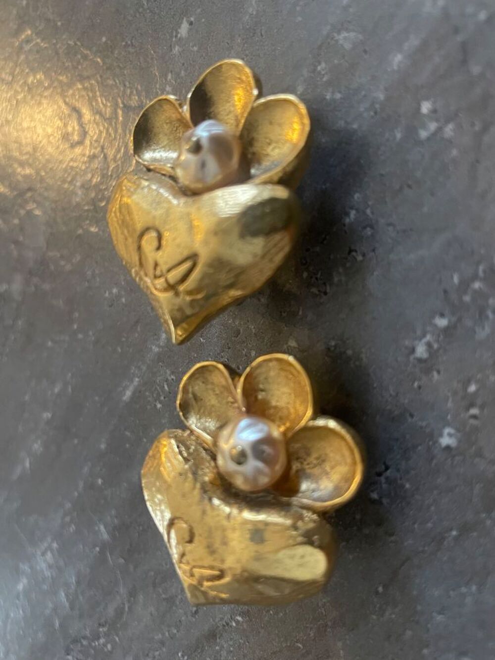 BO coeur coquille perle C.LACROIX Bijoux et montres