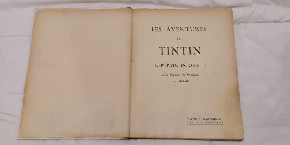 Tintin les cigares du pharaon et tintin en am&eacute;rique n et b Livres et BD