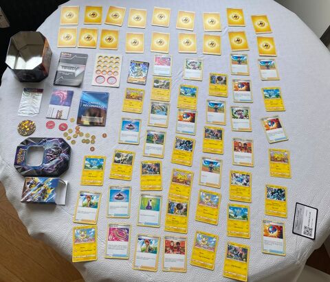   Lot 60 cartes Pokmon trading card Game jeton 