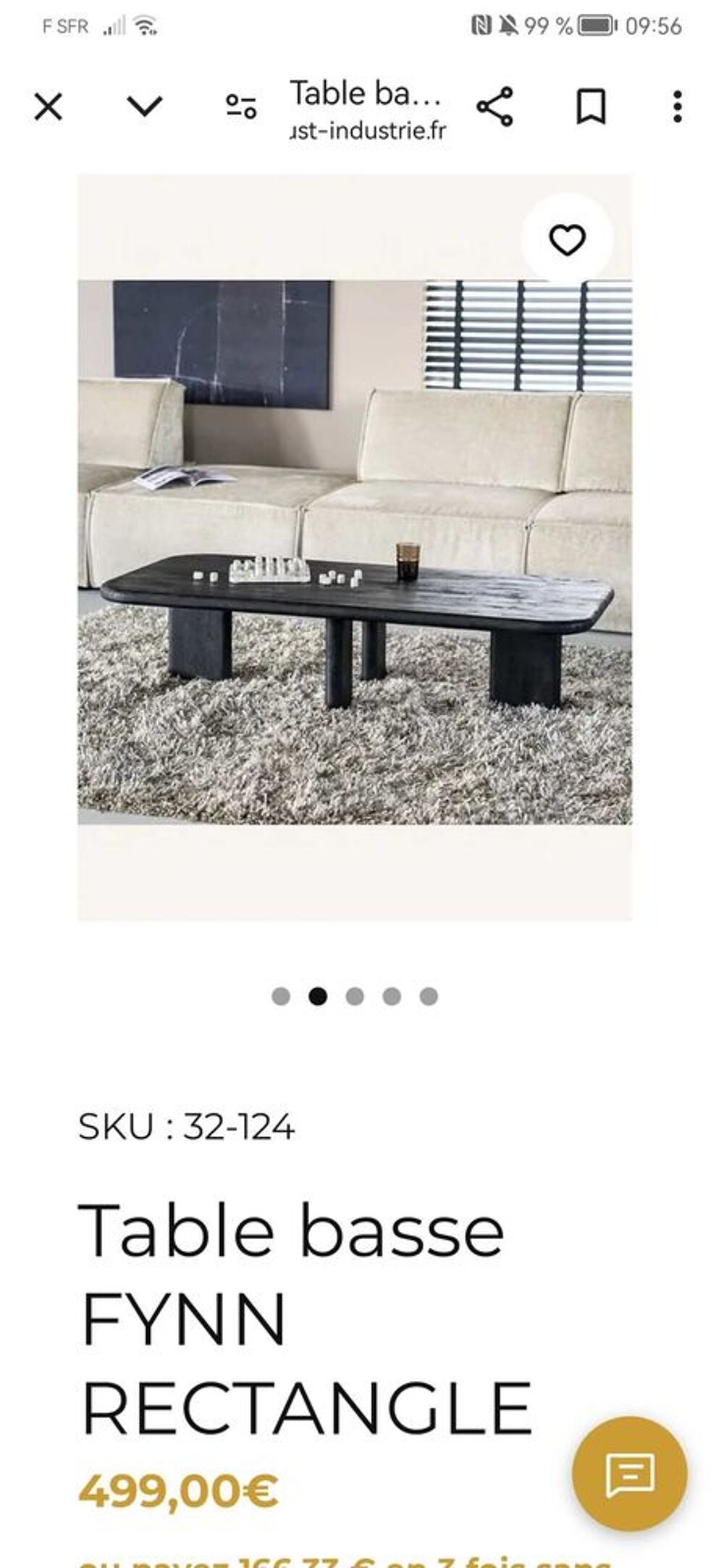Table basse Trust Industrie Meubles