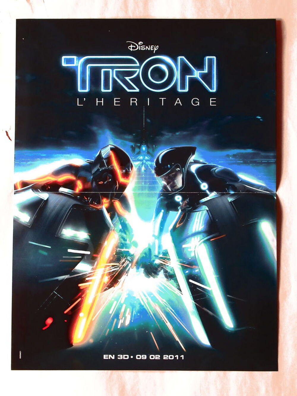 Affiche de cin&eacute;ma originale "TRON L'HERITAGE" 40x60 cm 