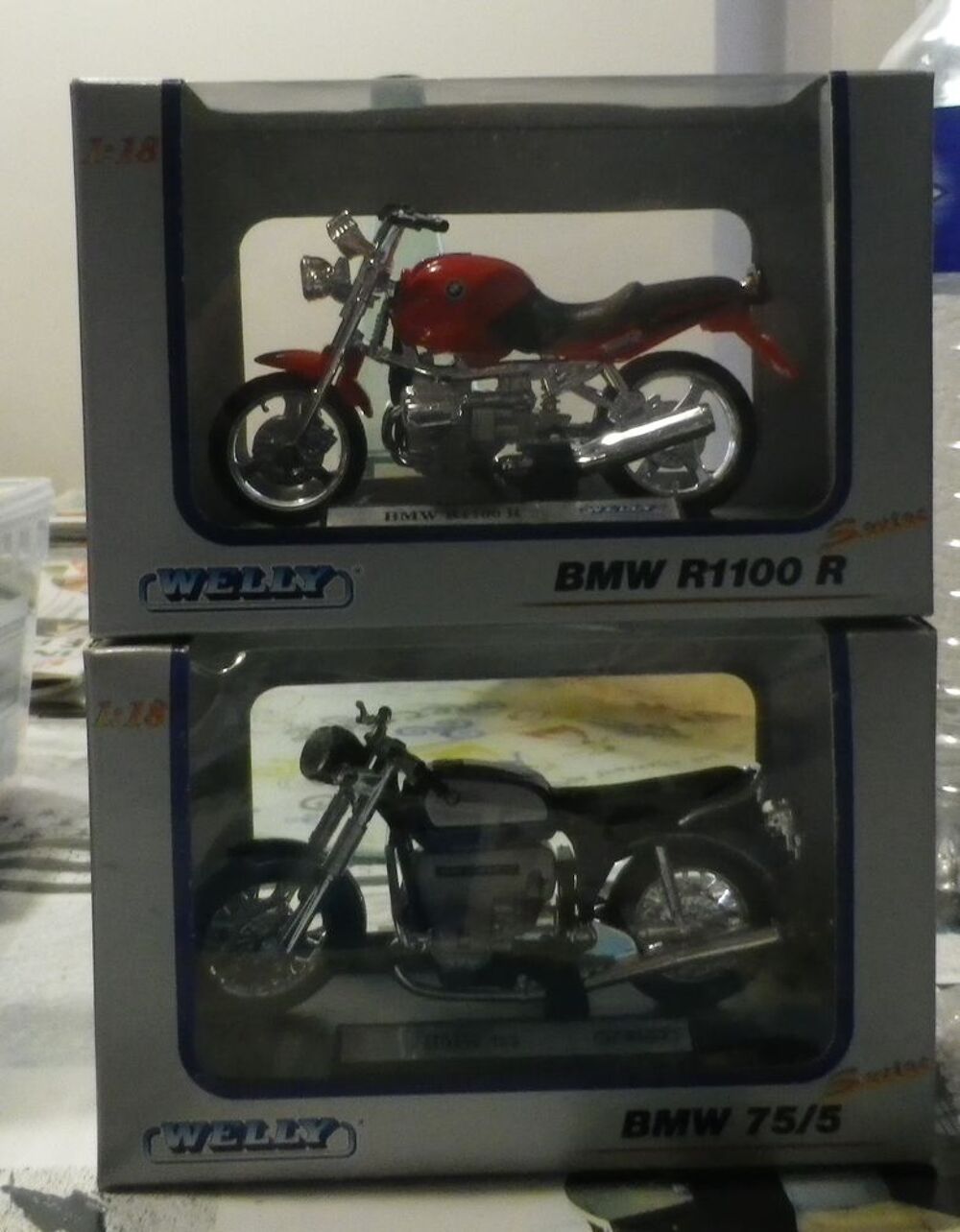 LOT DE 5 MOTOS MINIATURES DANS LEURS BOITES (ou &agrave; l'unit&eacute;) 