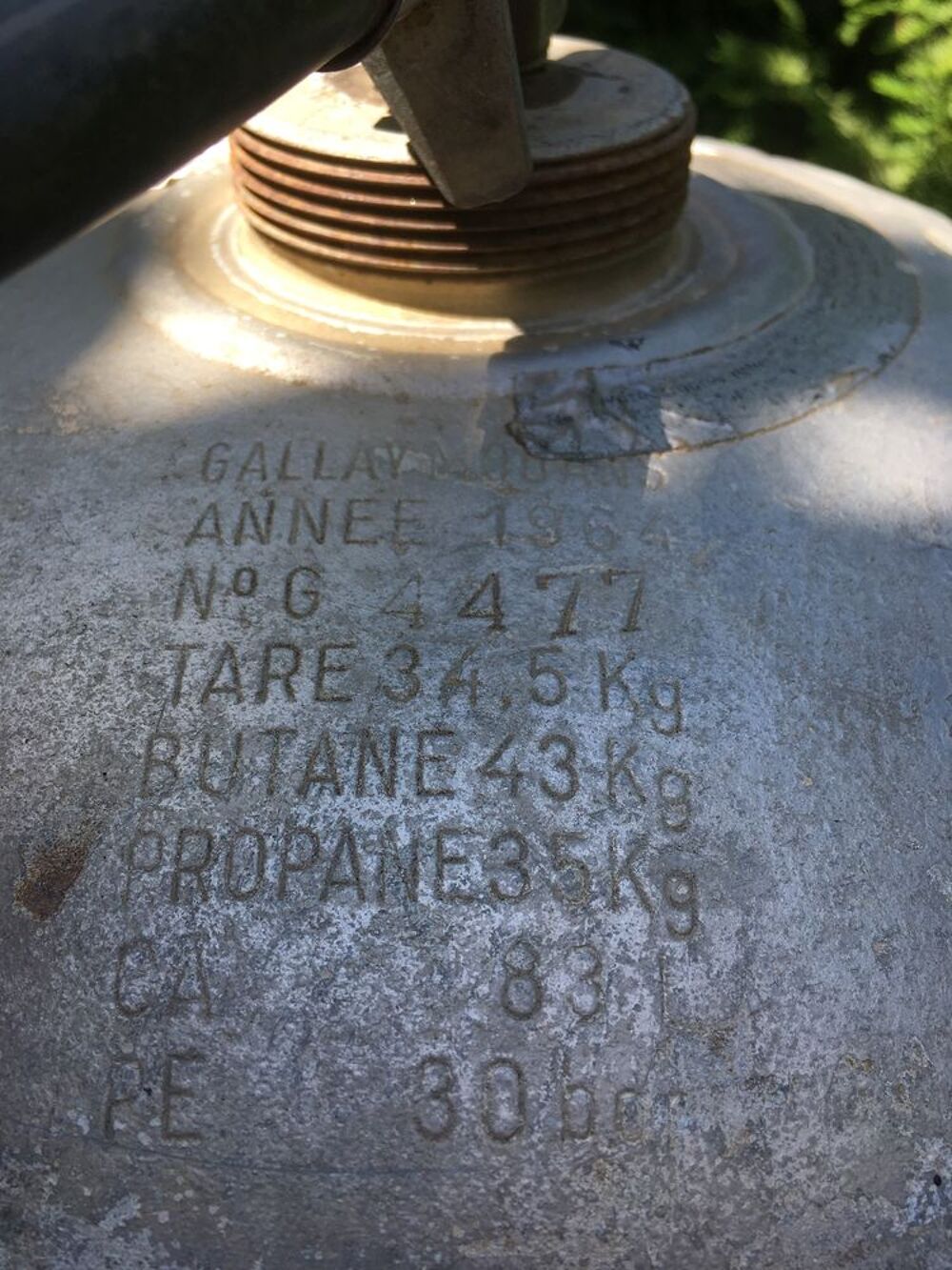 Donne grande bouteille de gaz propane Bricolage