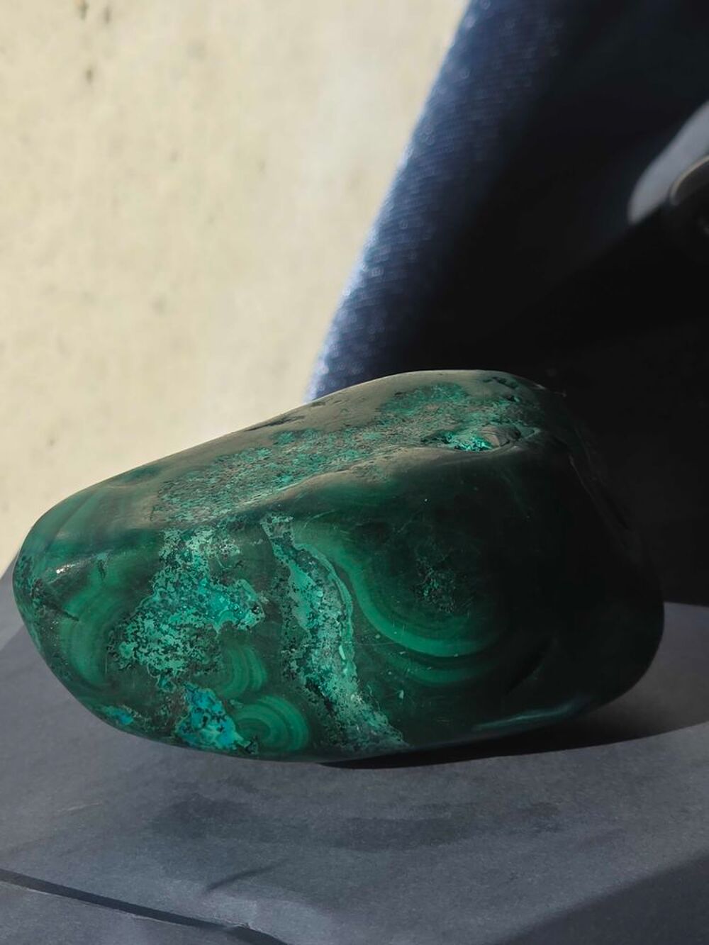 Pierre de Malachite Chrysocolle Naturelle-Katanga 181g 