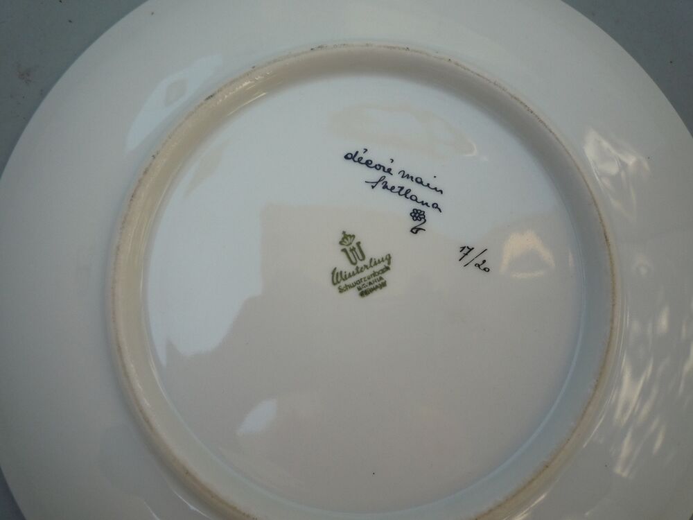 SIMCA RACING TEAM - Assiette d&eacute;cor&eacute;e 