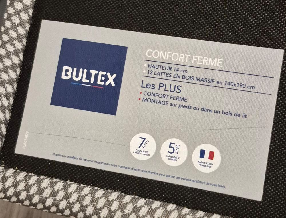 Lit 140 x 190 cm BULTEX Meubles