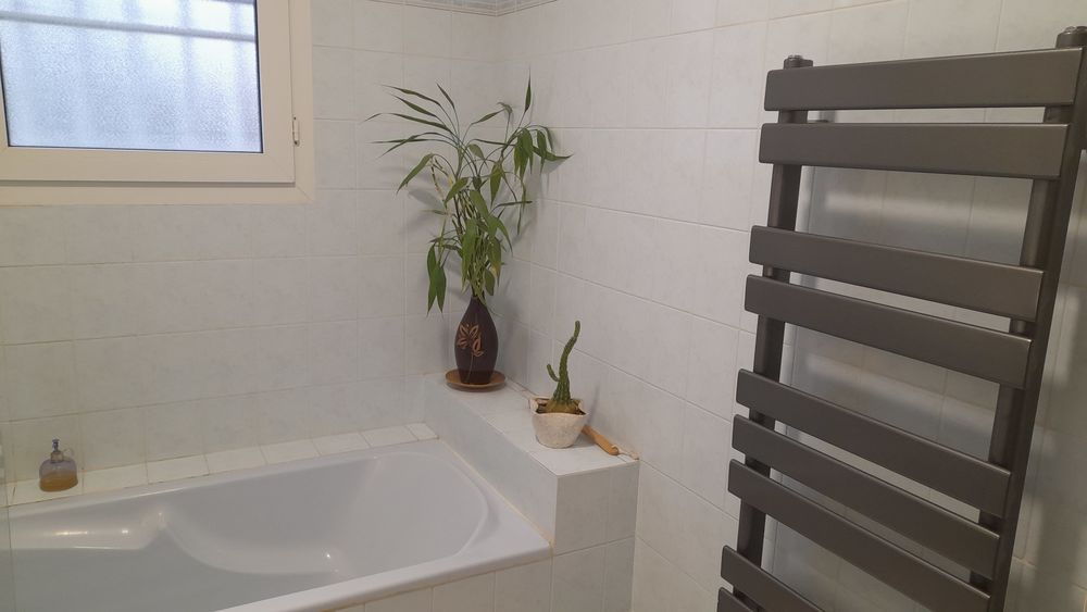 Salle de bains compl&egrave;te avec WC et lave mains Meubles