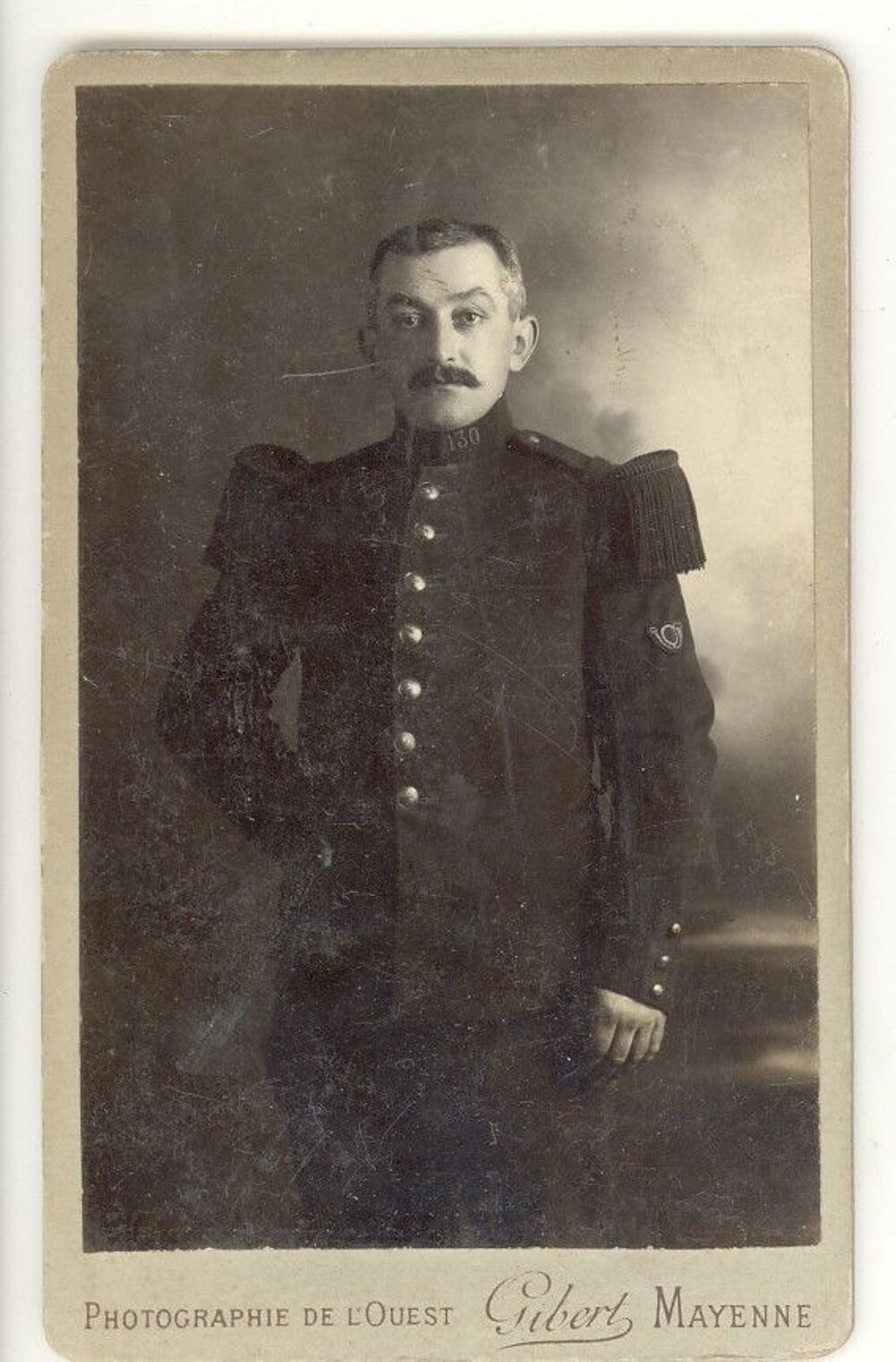 Photo Militaire 130&egrave;me R&eacute;giment Infanterie Mayenne ca1900 