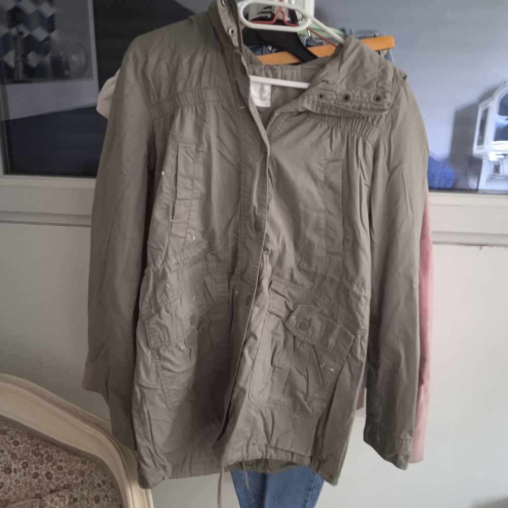 Parka doubl&eacute;e T 38 marque Cama&iuml;eu, capuche, 100% coton Vêtements
