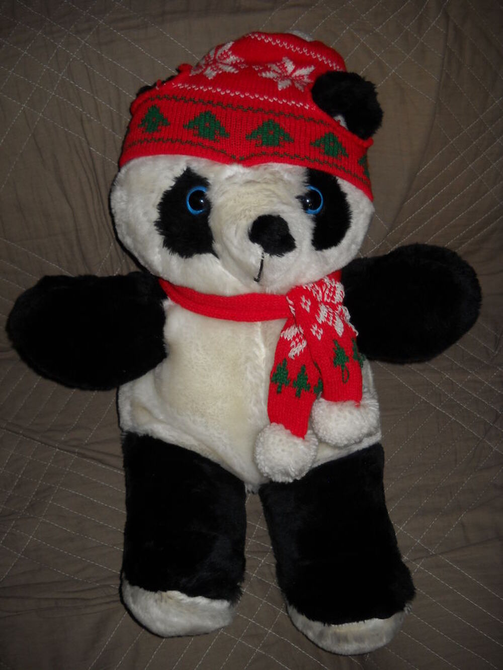 Peluche "ours de No&euml;l". Jeux / jouets