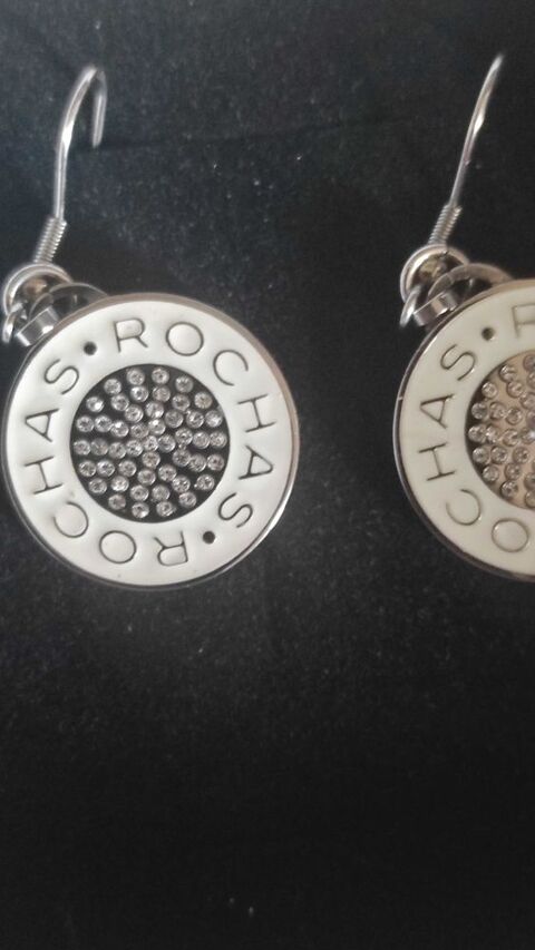 Boucles d'oreilles style dormeuses acier Rochas Paris 180 Verneuil-sur-Seine (78)