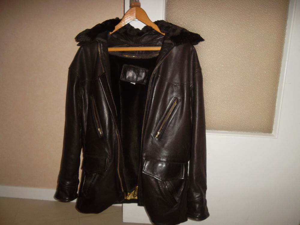veste de cuir &eacute;PAIS (vachette) style aviateur Vêtements